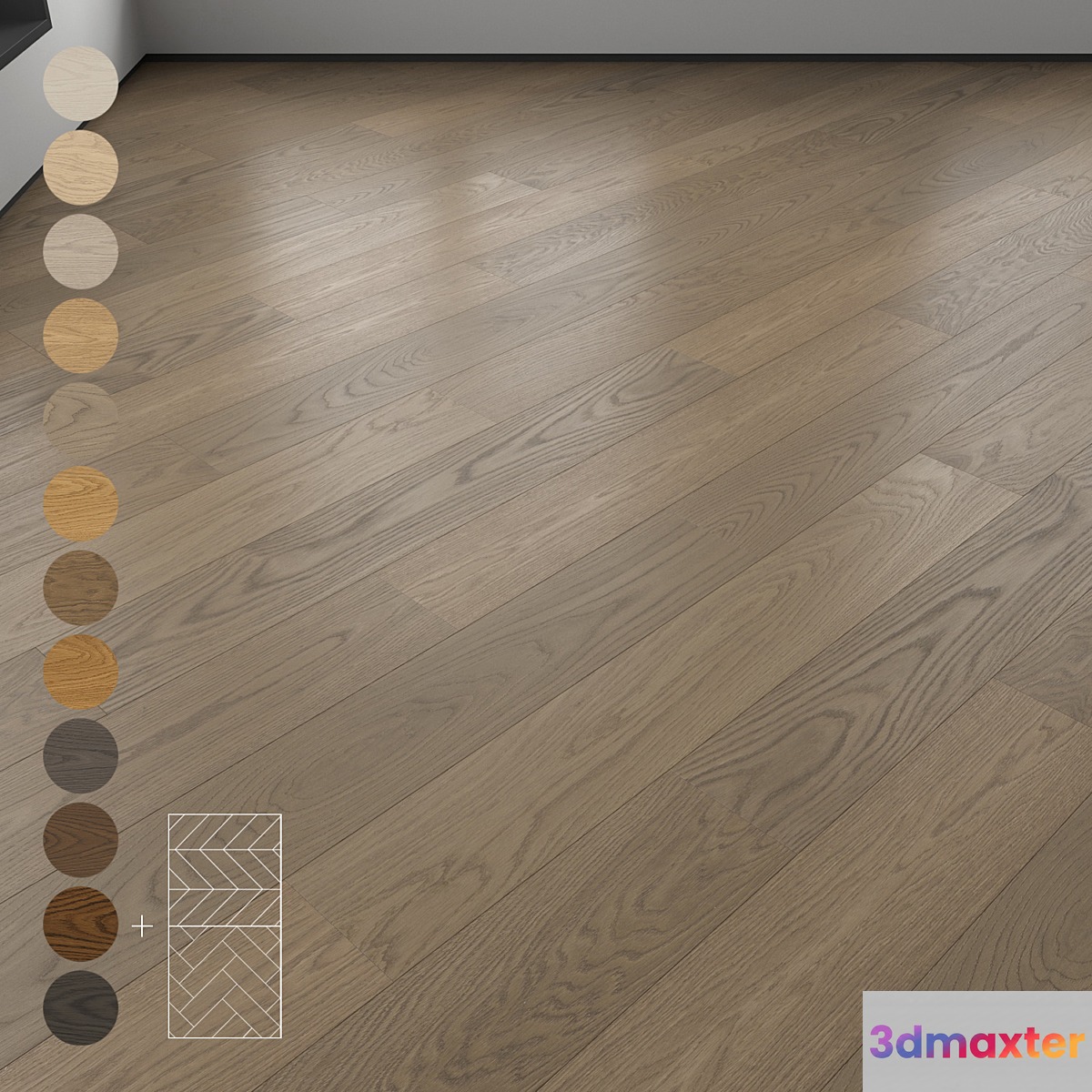 Parquet 12 colors Linear herringbone chevron setmulti2 - No.2