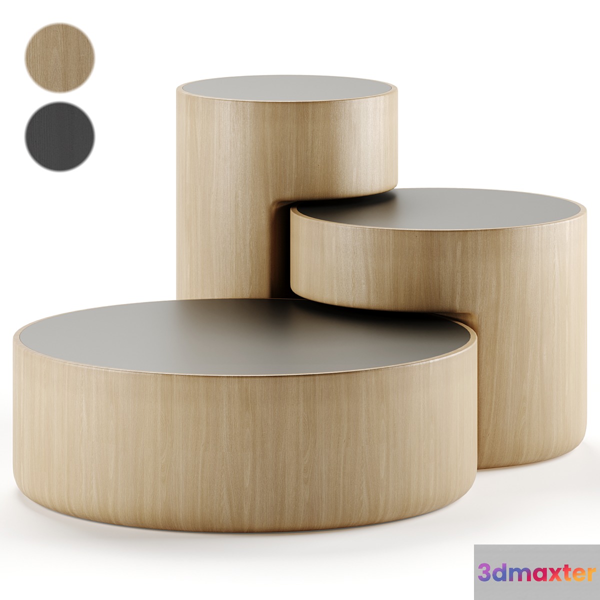 Levels Set of 3 Nesting Tables by Dan Yeffet & Lucie Koldova - No.3