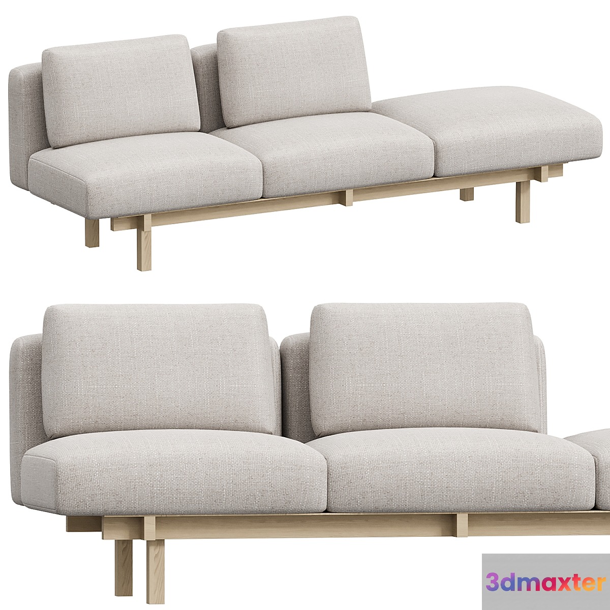 Raft Sofa 3D Max