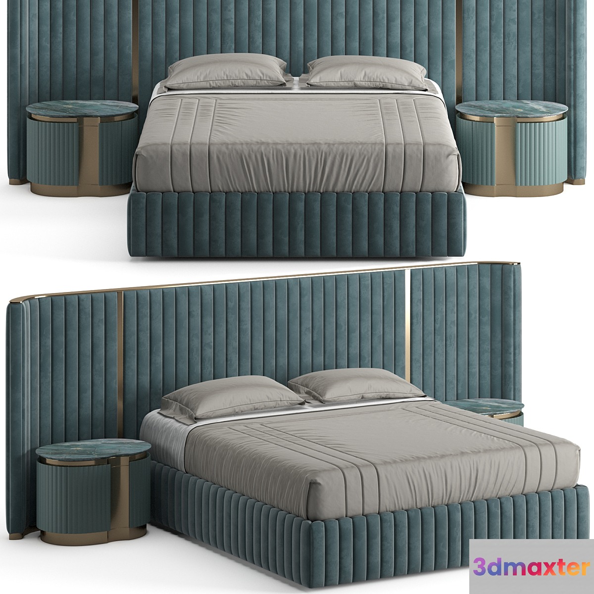 Visionnaire Leonardo Bed 3D Max