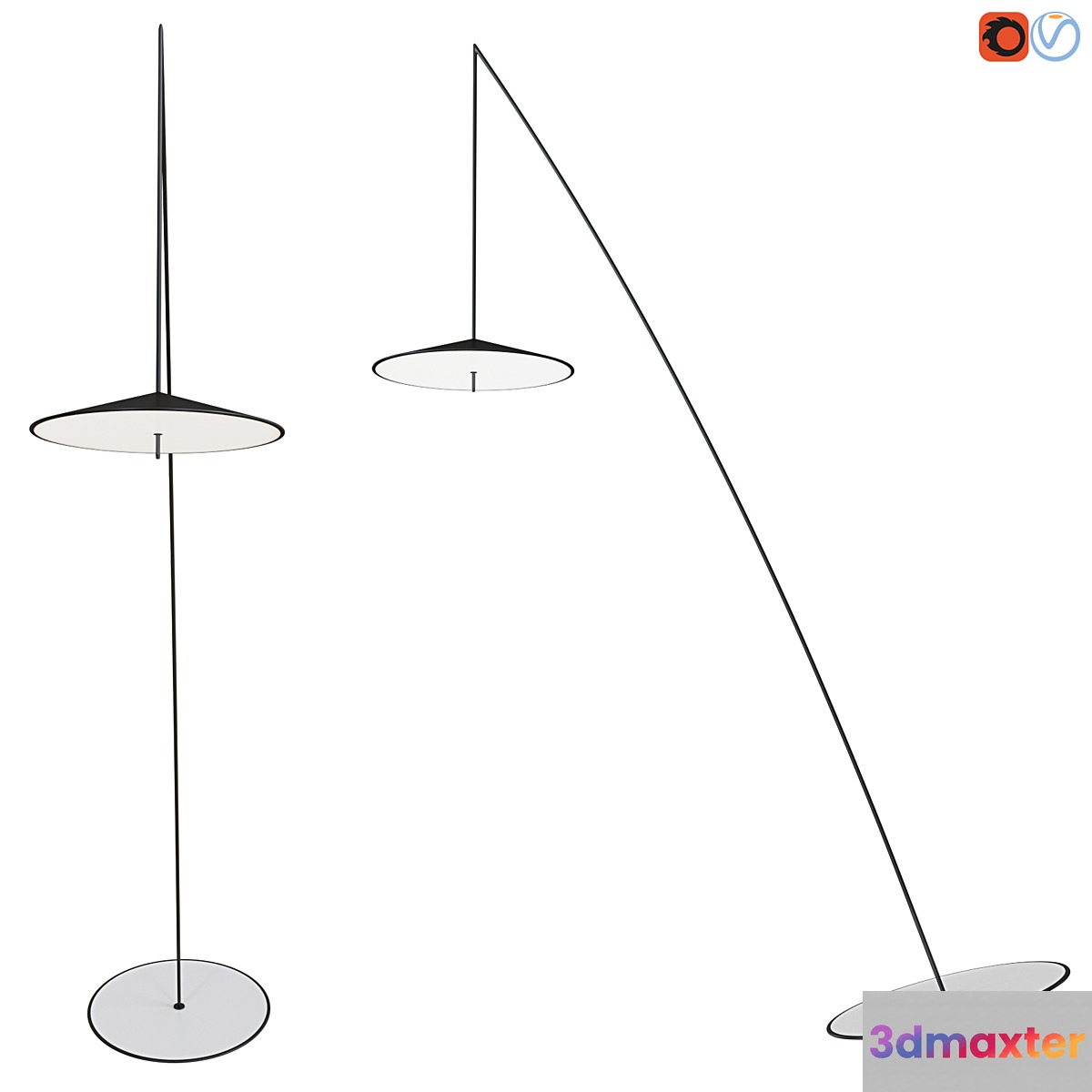 LED floor lamp MAUNO Lampatron 3D Max