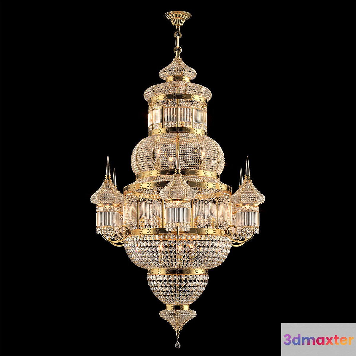 Chandelier Islamic Moroccan Crystal Chandelier Model: CS 7000 3D Max
