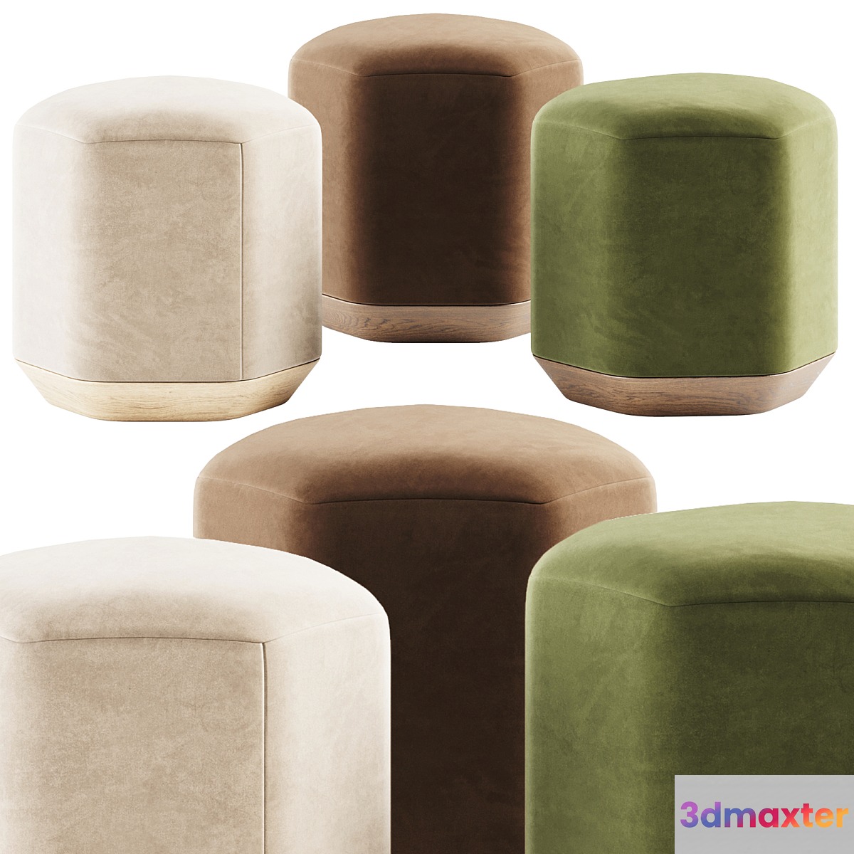 Atay Pouf by Verges - No.2 3D Max