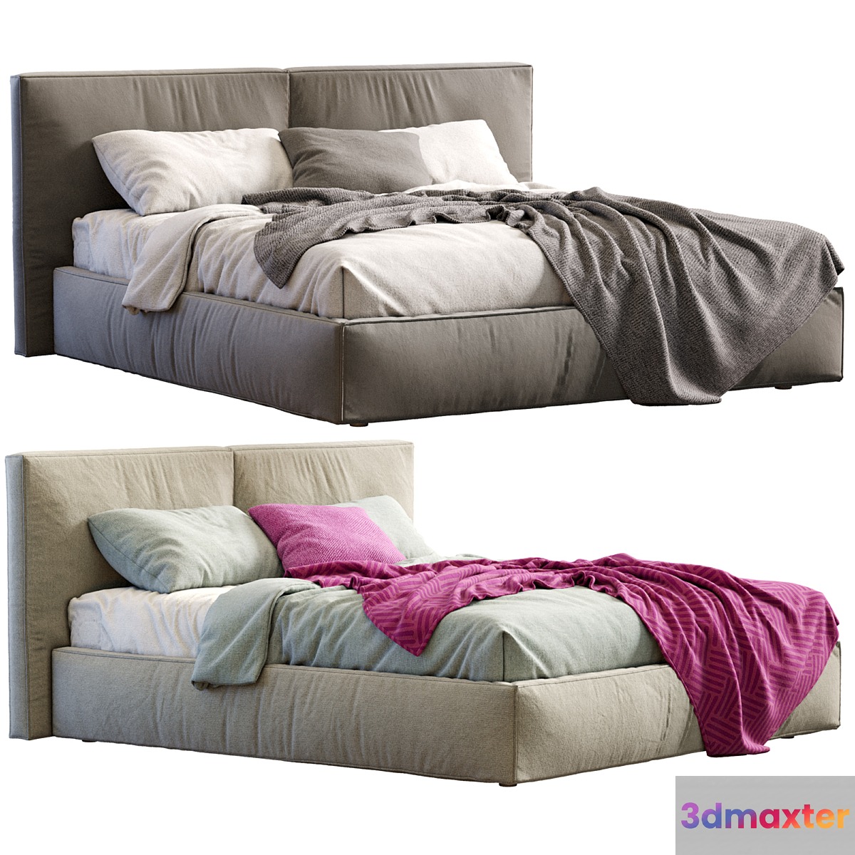 Miller Bed By Flexteam 3D Max