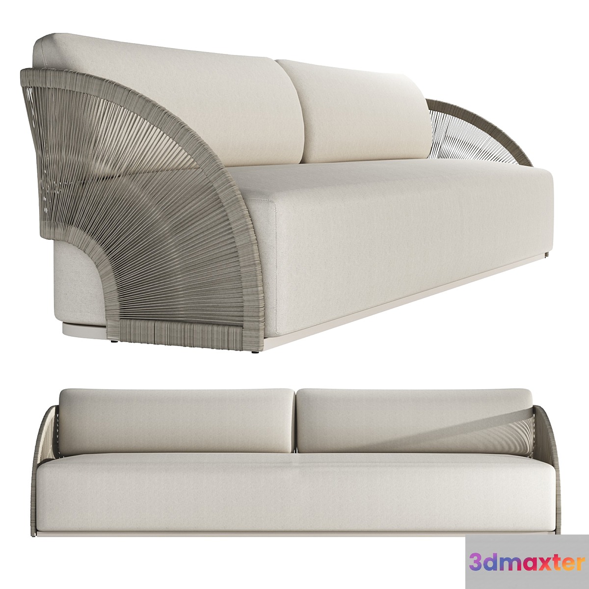 pavona lounge sofa RH 3D Max