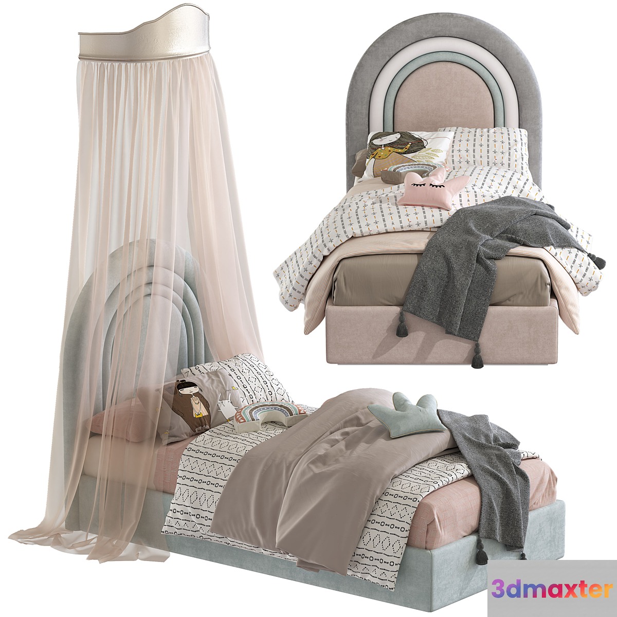 Canopy bed 272 3D Max