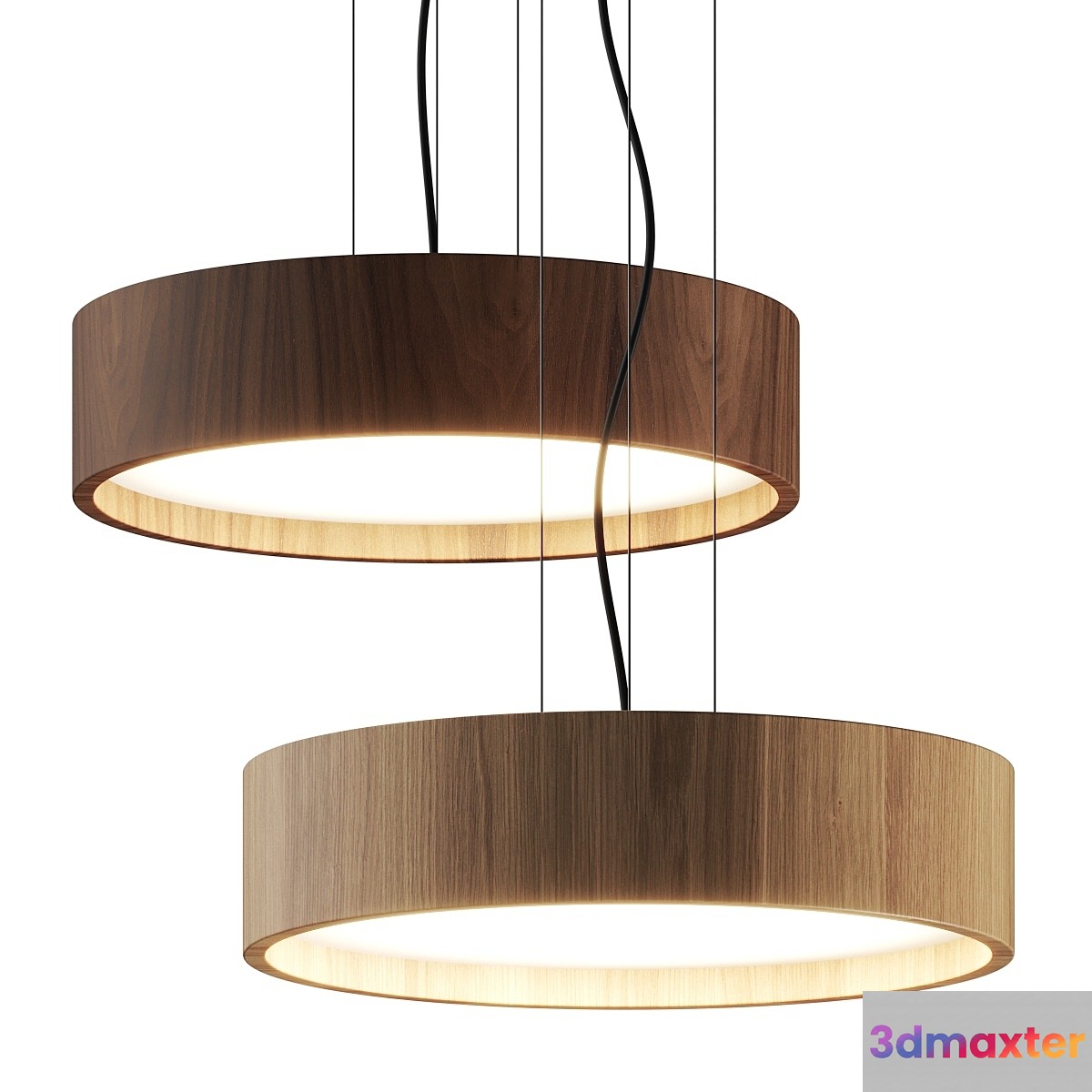 Valaisin Gronlund Oak & Walnut Pendant Lamp