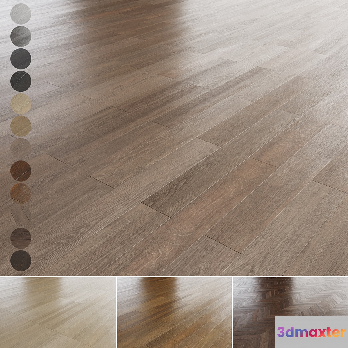 Oak parquet 12 colors. - No.2