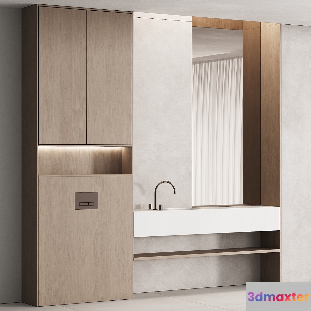 201 bathroom furniture 05 minimal modern wood 01 - No.2
