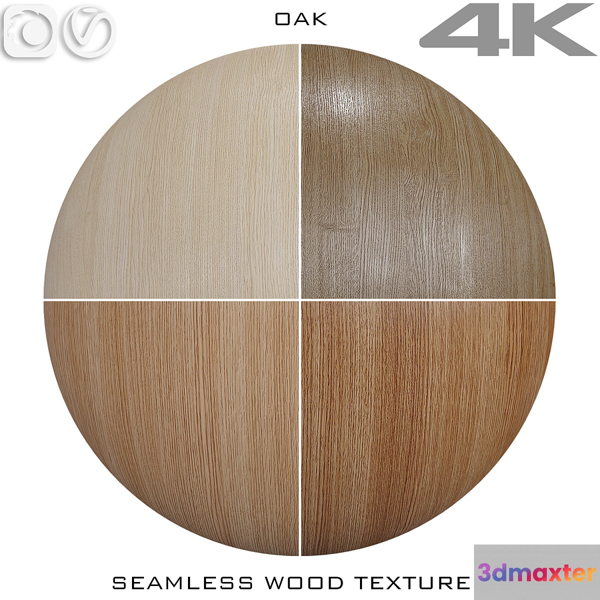 Seamless wood texture - Oak №7 3D Max
