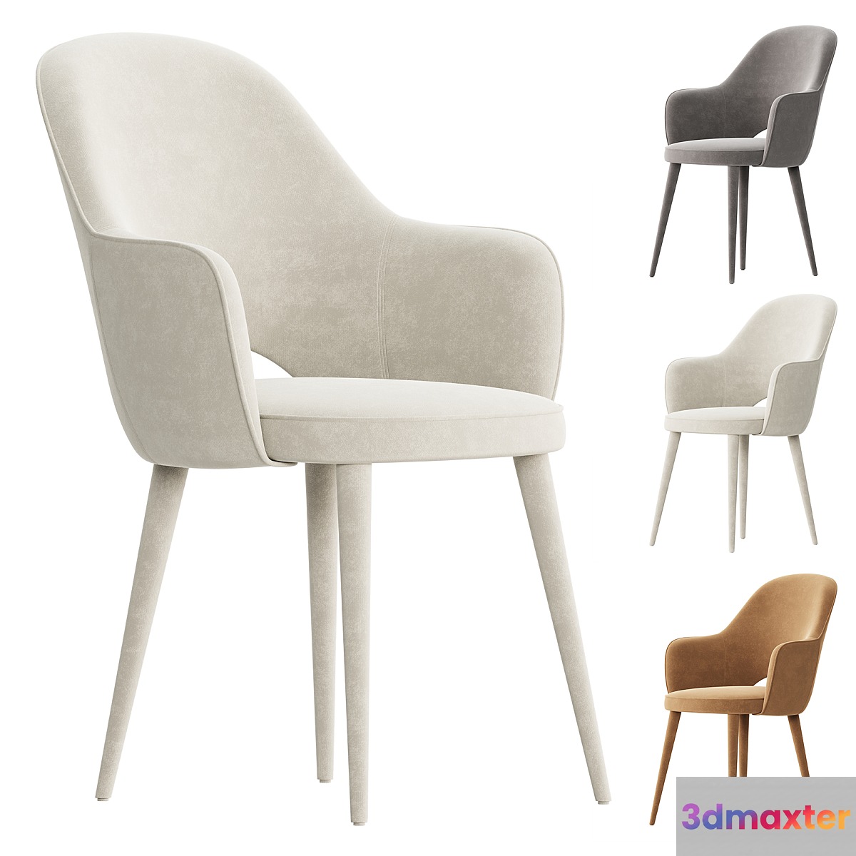 pols potten velvet chair 3D Max