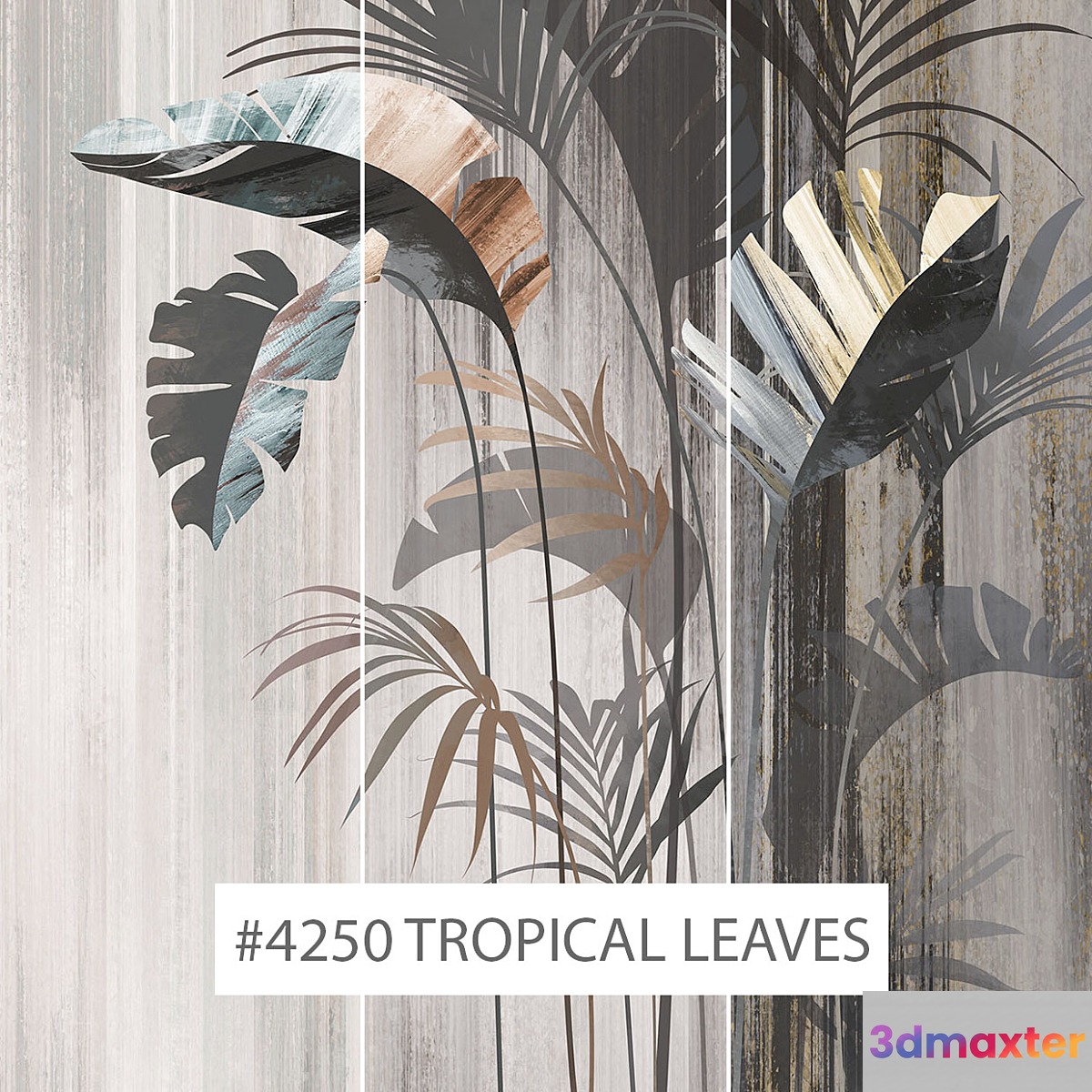 Creativille | wallpapers | 4250 Tropical Leaves 3D Max
