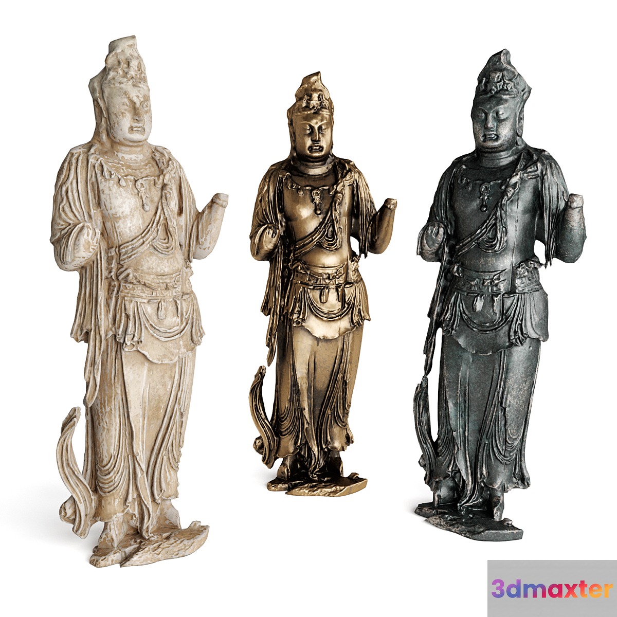 Standing Buddha bodhisattva sculpture - No.2