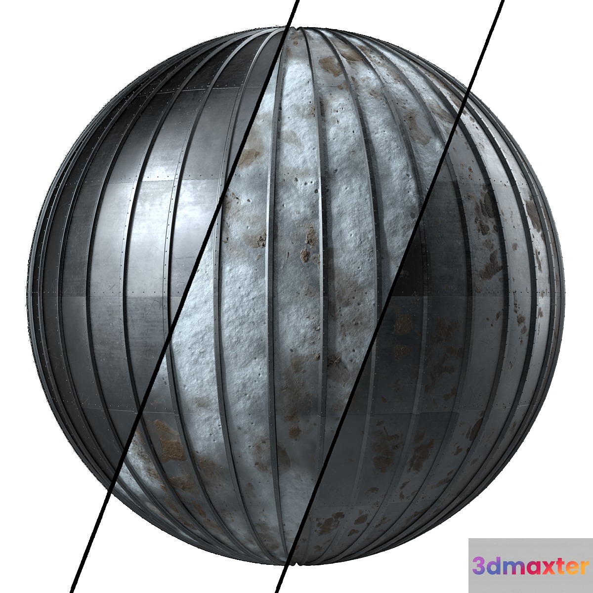 Roof Tile Materials 48- Metal Roofing By Sand and Snow Seamless Pbr 4k 3D Max