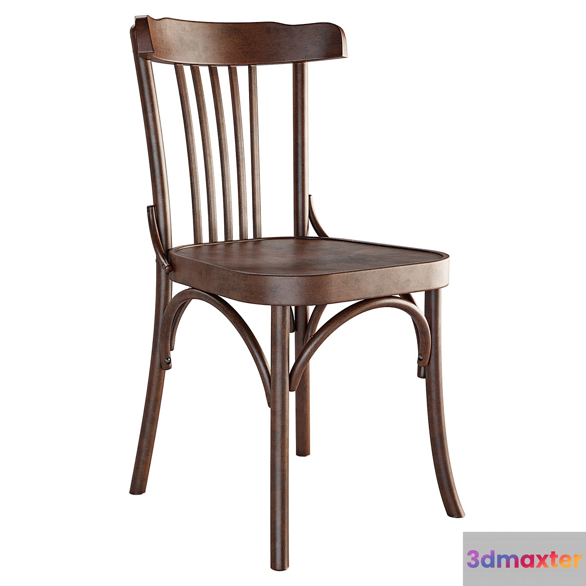 Viennese chair. Model Comfort. Material Beech 3D Max