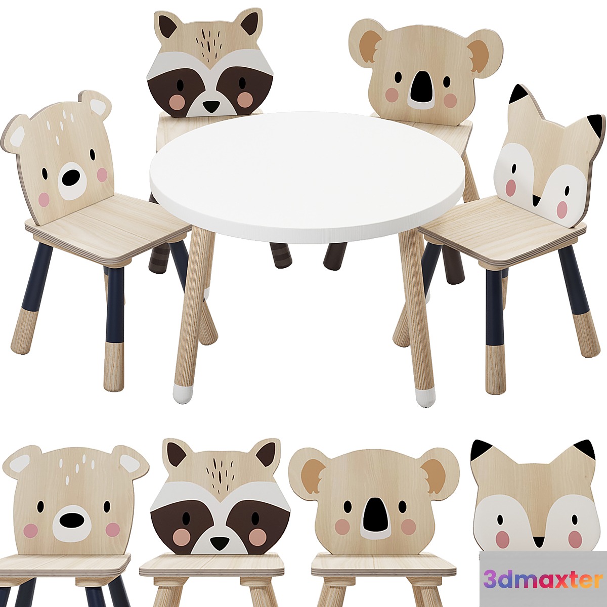 Tender Leaf Forest Table and Chair for Children - No.2