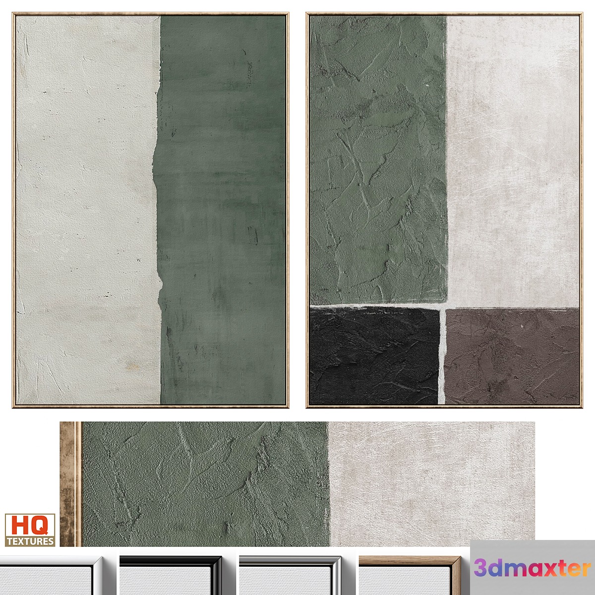 Mid-Century Plaster Textured Wall Art C-597 - No.2