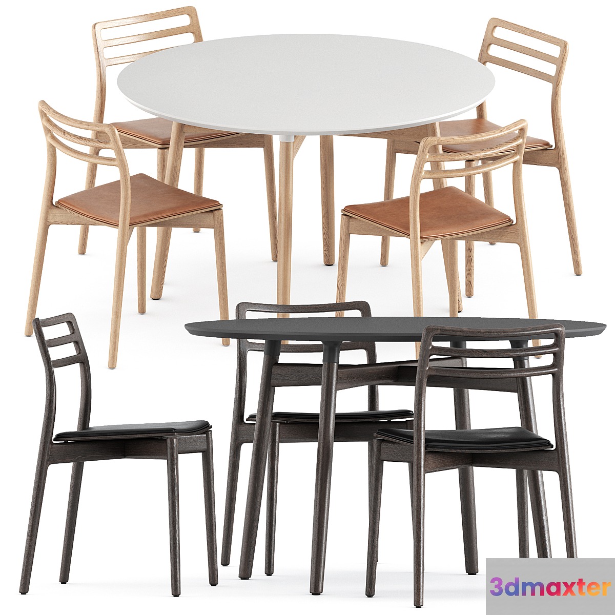 Cabin chair by Vipp and BA103 round table by Carl Hansen and Son