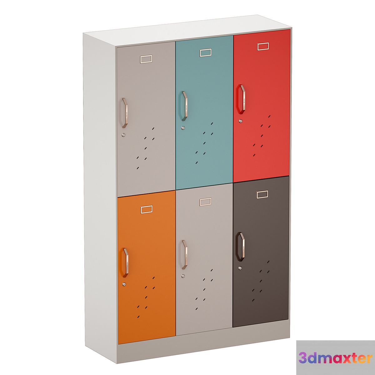 Sports locker for changing room 3D Max