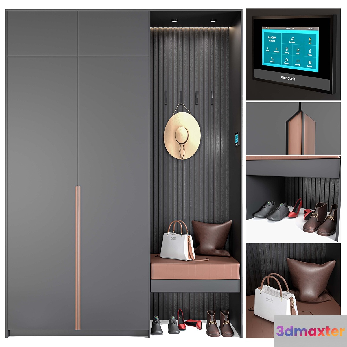 hallway modern 3D Max