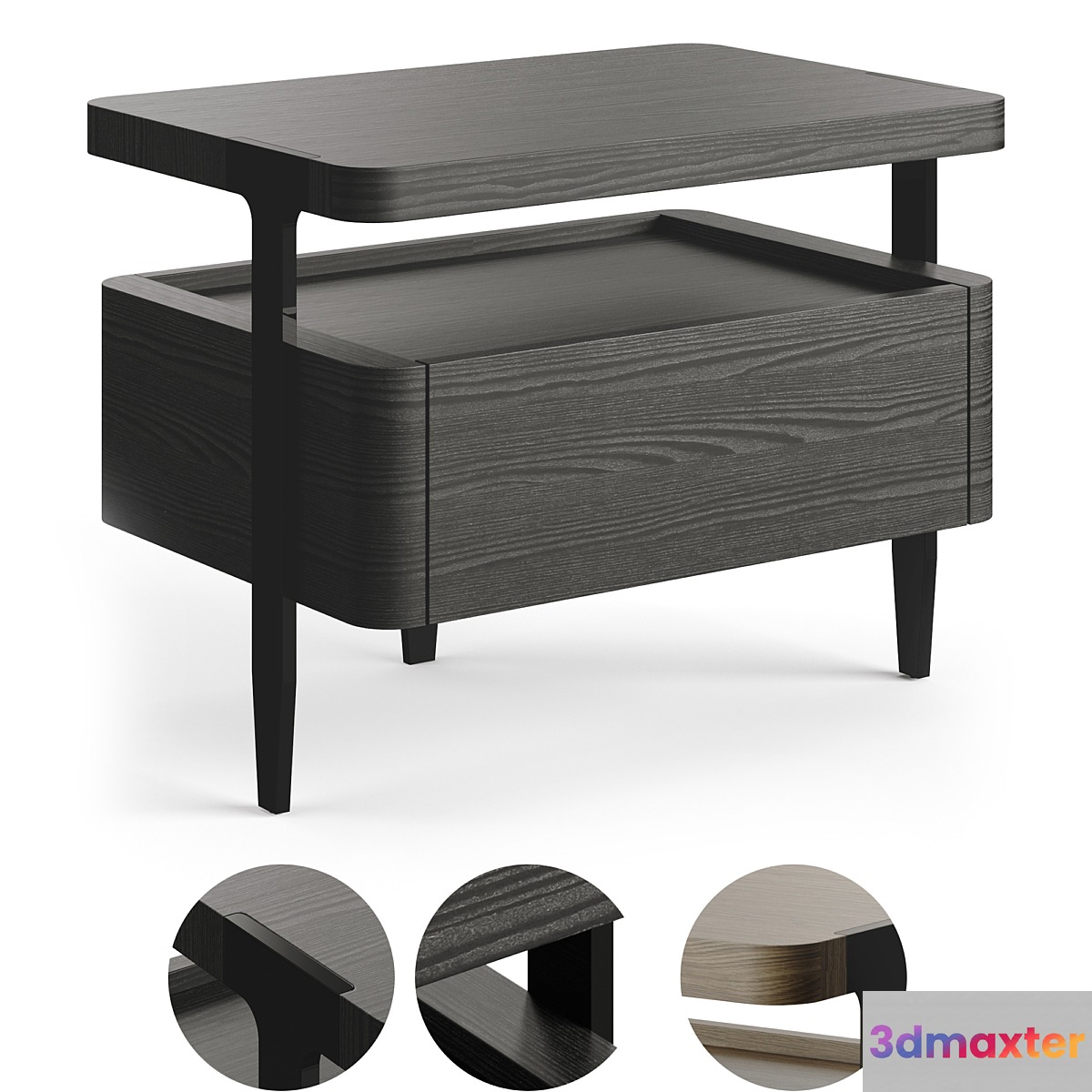 TURRI DOMUS BEDSIDE TABLE By Matteo Nunziati