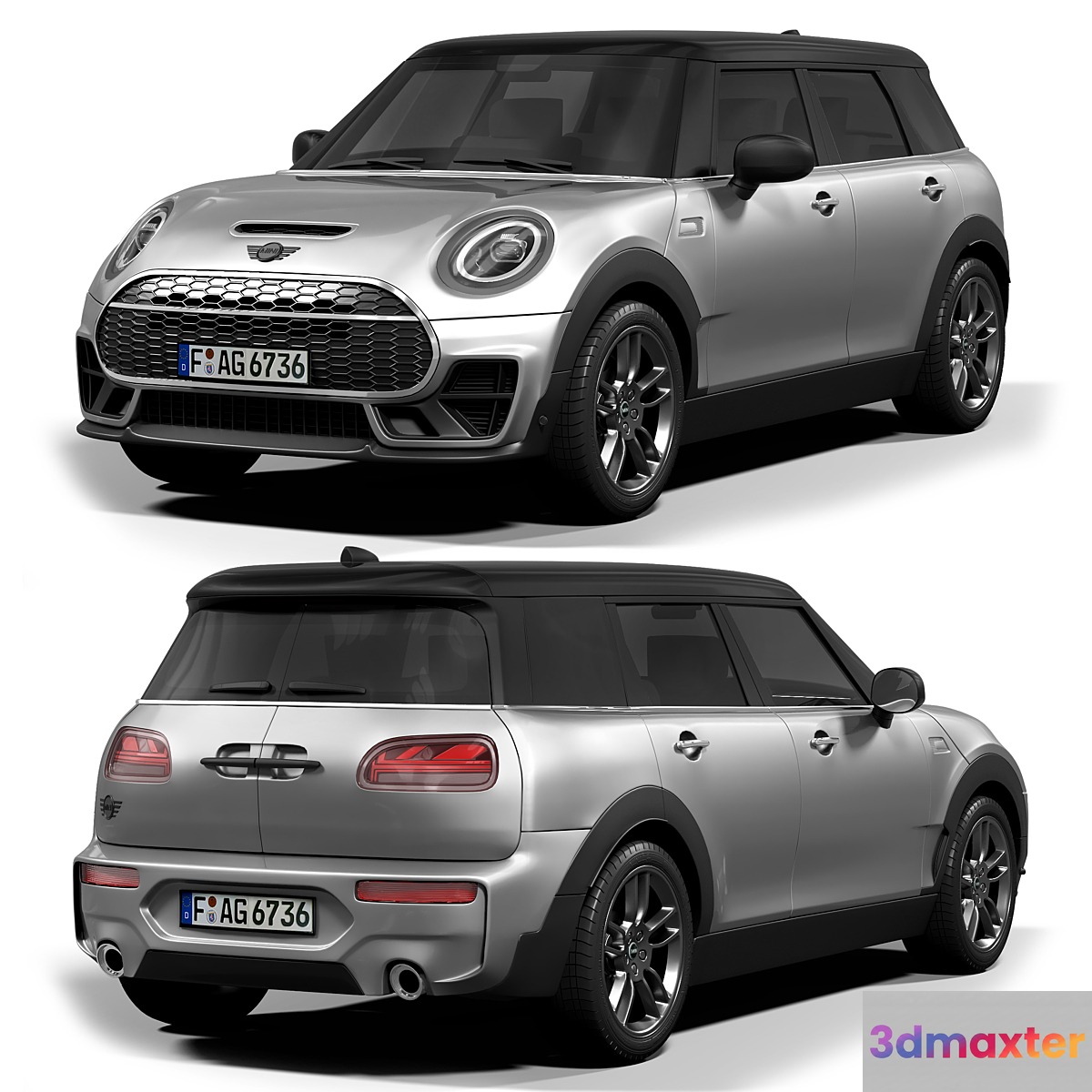 Mini JCW Clubman 3D Max