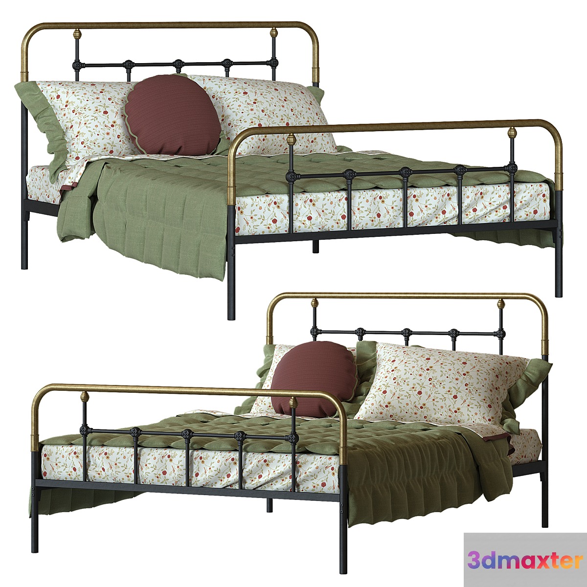 Metal bed Asper La redoute 3D Max