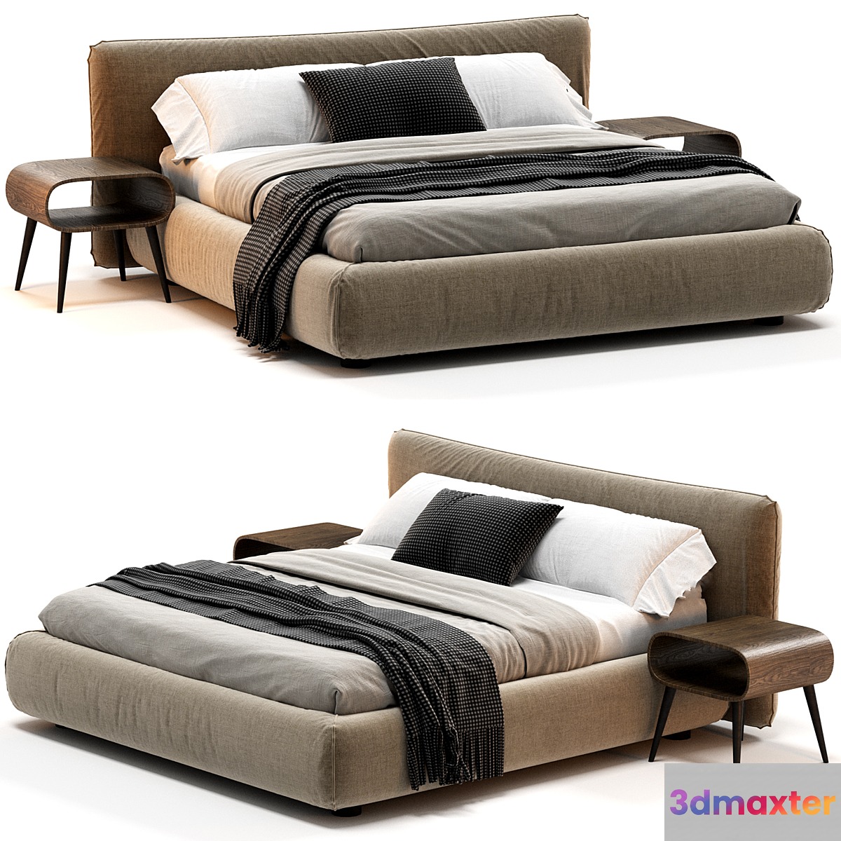 Meroni Solzani Bed 3D Max
