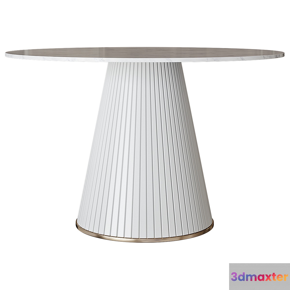 Dining Table Modern Round Dining Table Table 3D Max