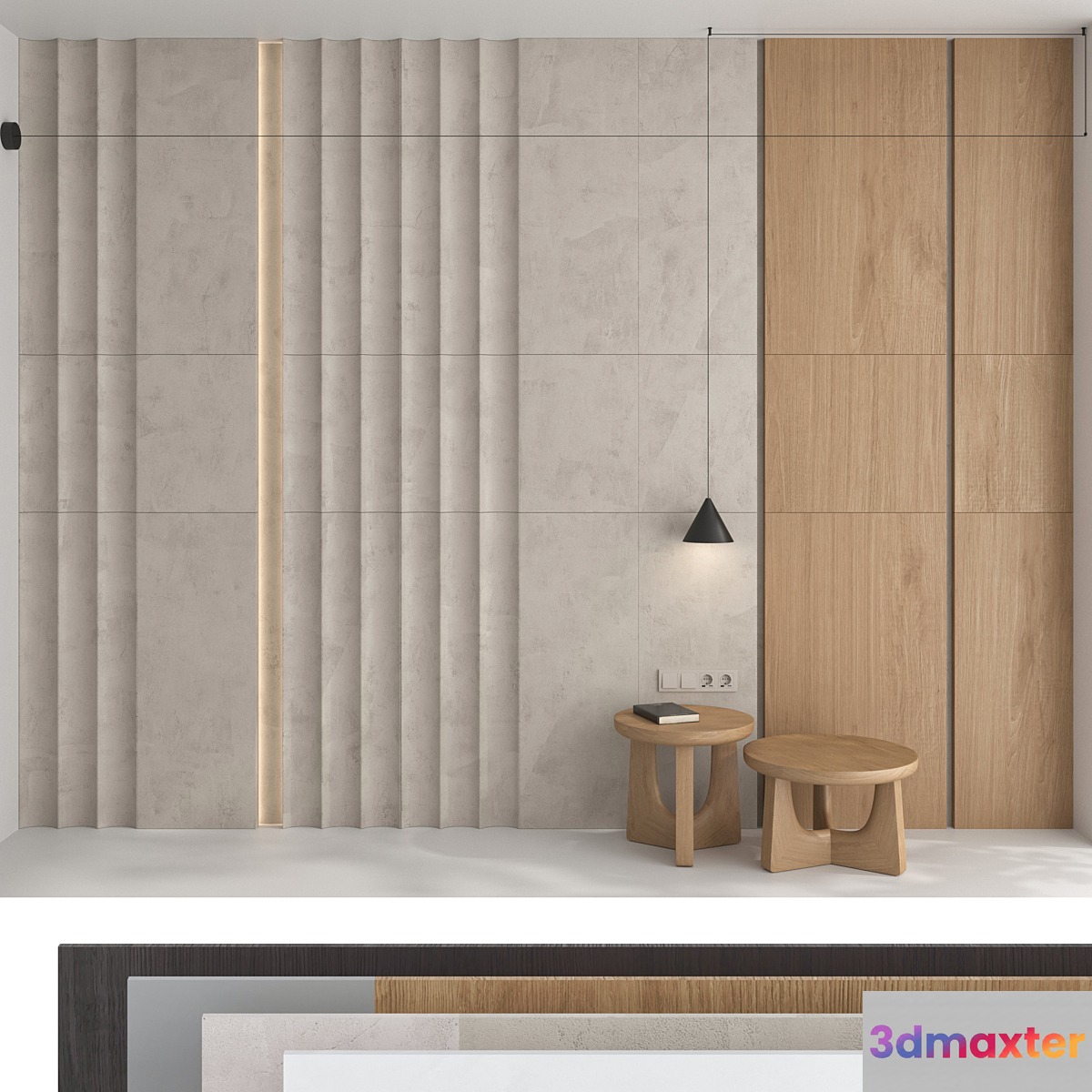 Decorative wall panel set 89 - No.2