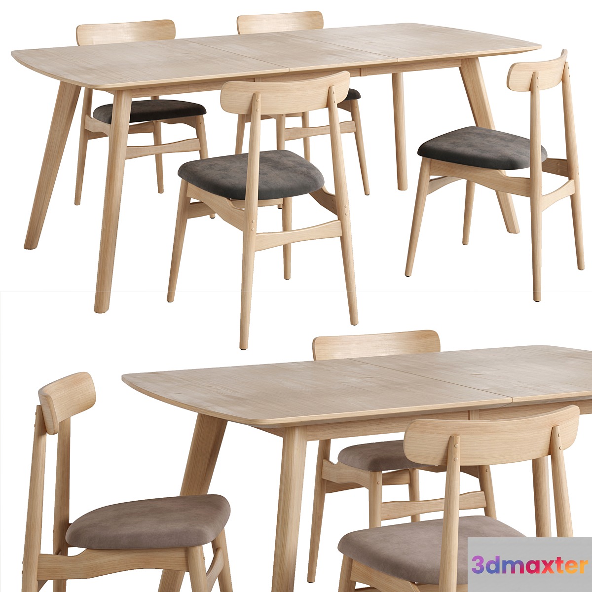 LaForma. Nayme chair. Extendable table Rho