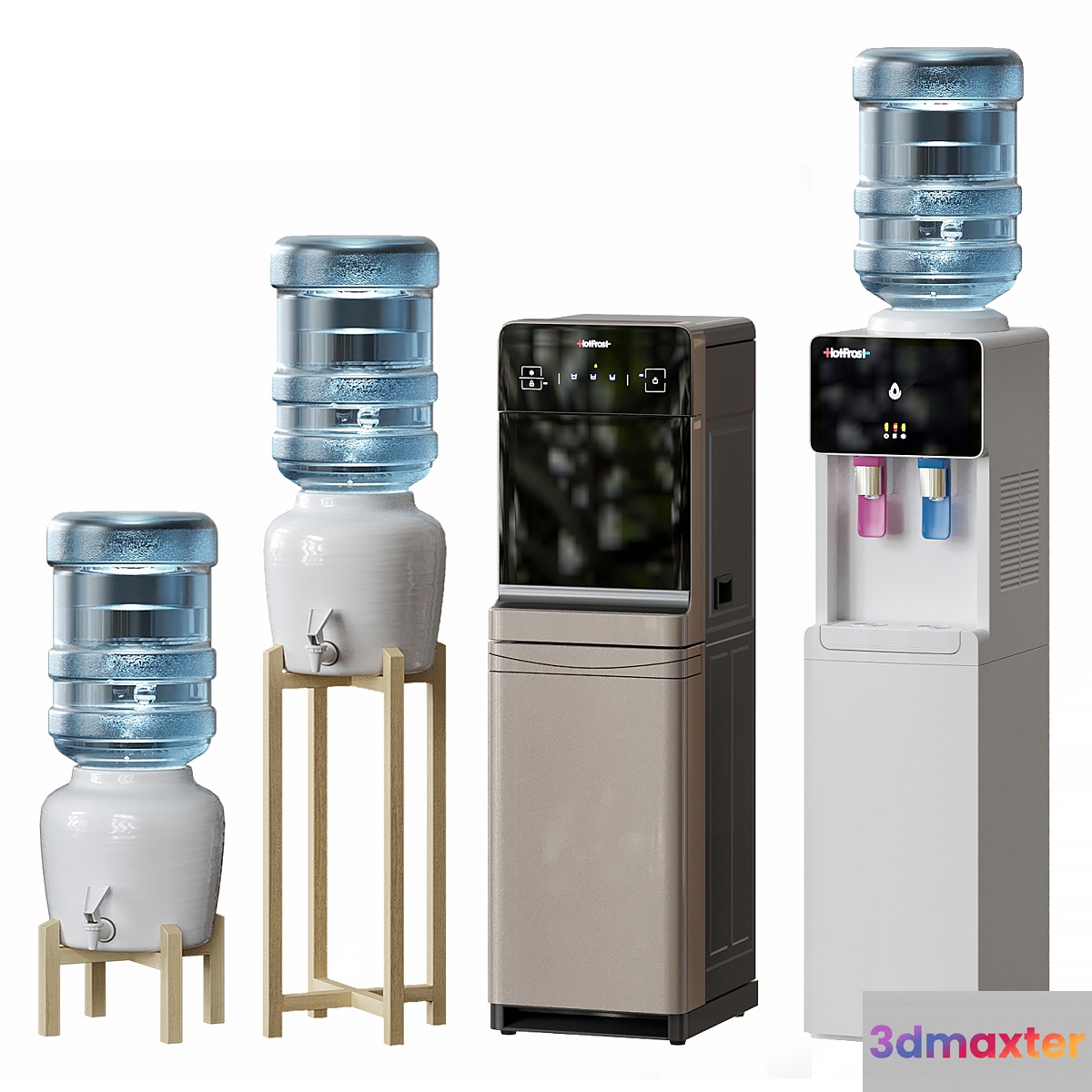 hot frost coolers 3D Max