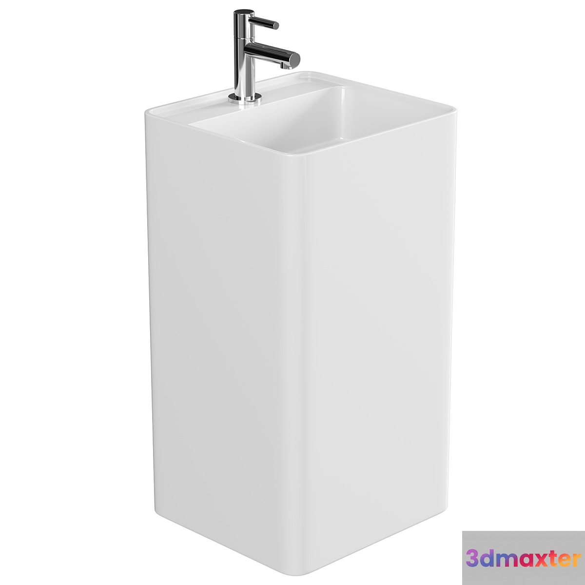NS Bath NSF4242 floor-standing washbasin cast marble 3D Max