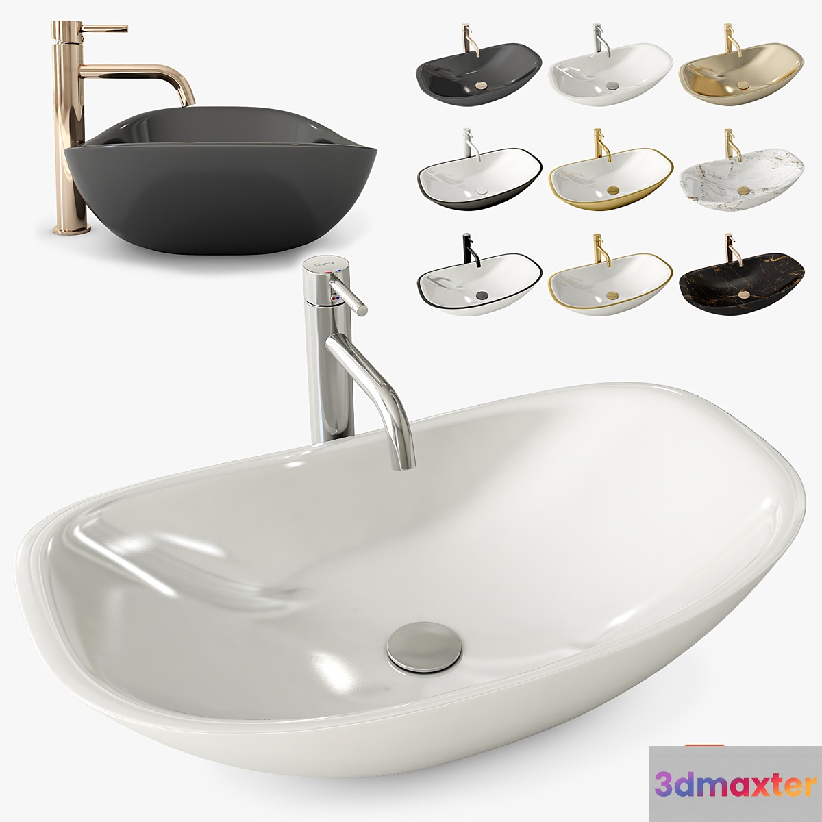 Washbasin Royal 3D Max