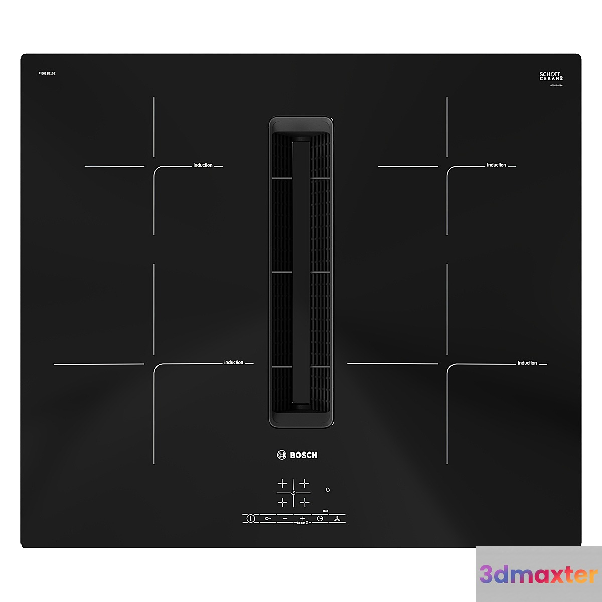 Hob with Bosch extractor hood