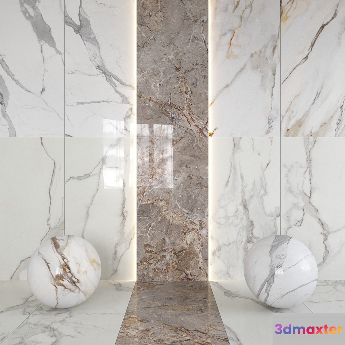 Ava Ceramica Marble set 3D Max