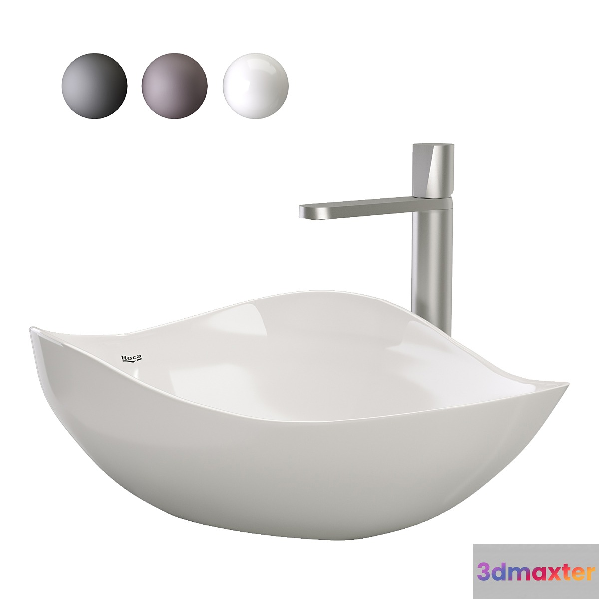Roca Ohtake washbasin 3D Max