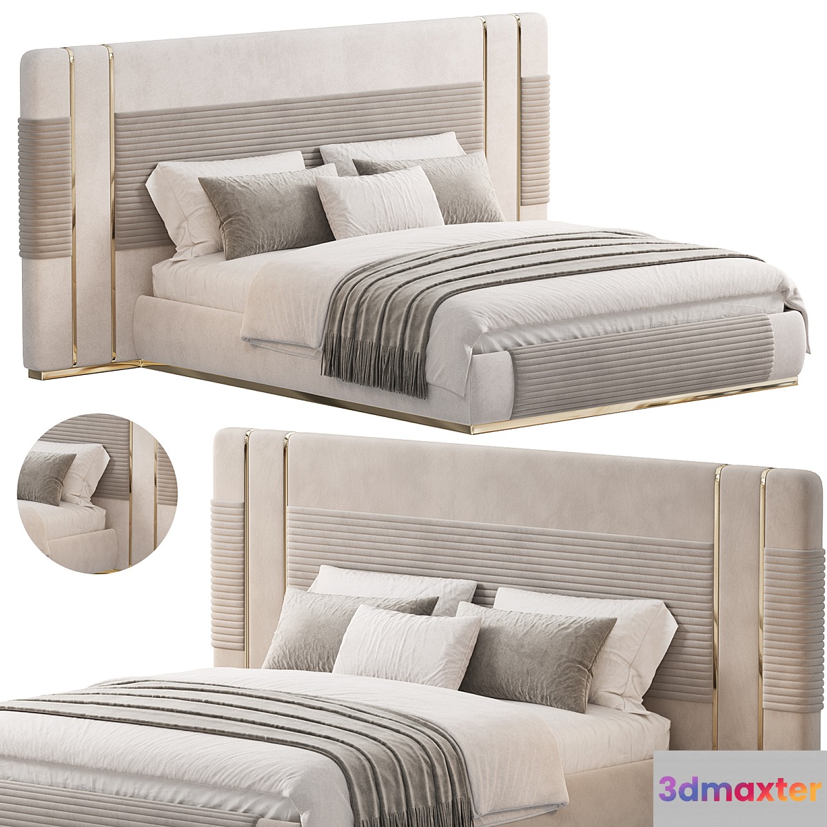 FREY BED 3D Max