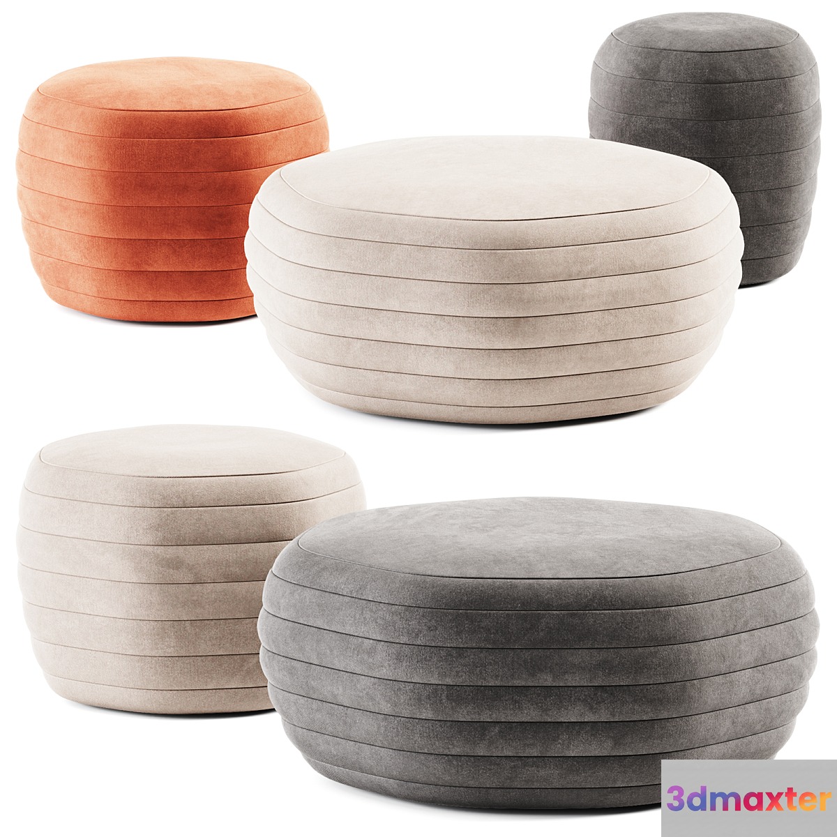 GALEATA Round Pouf by Paola Zani _ Pouf - No.2