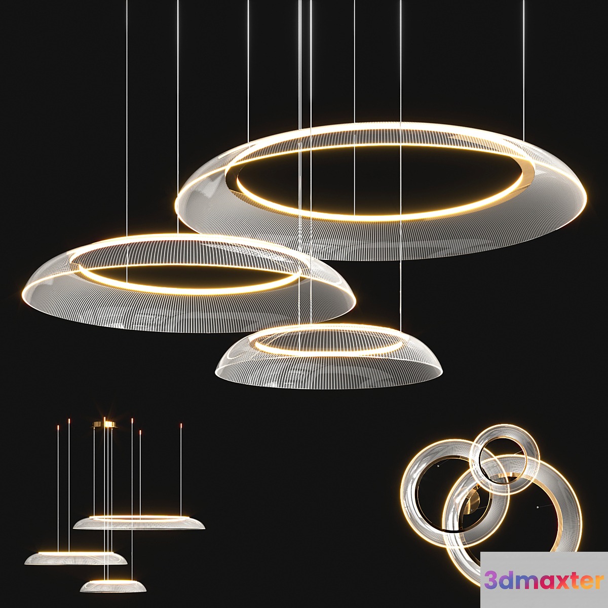 Graduated Circle Chandelier
