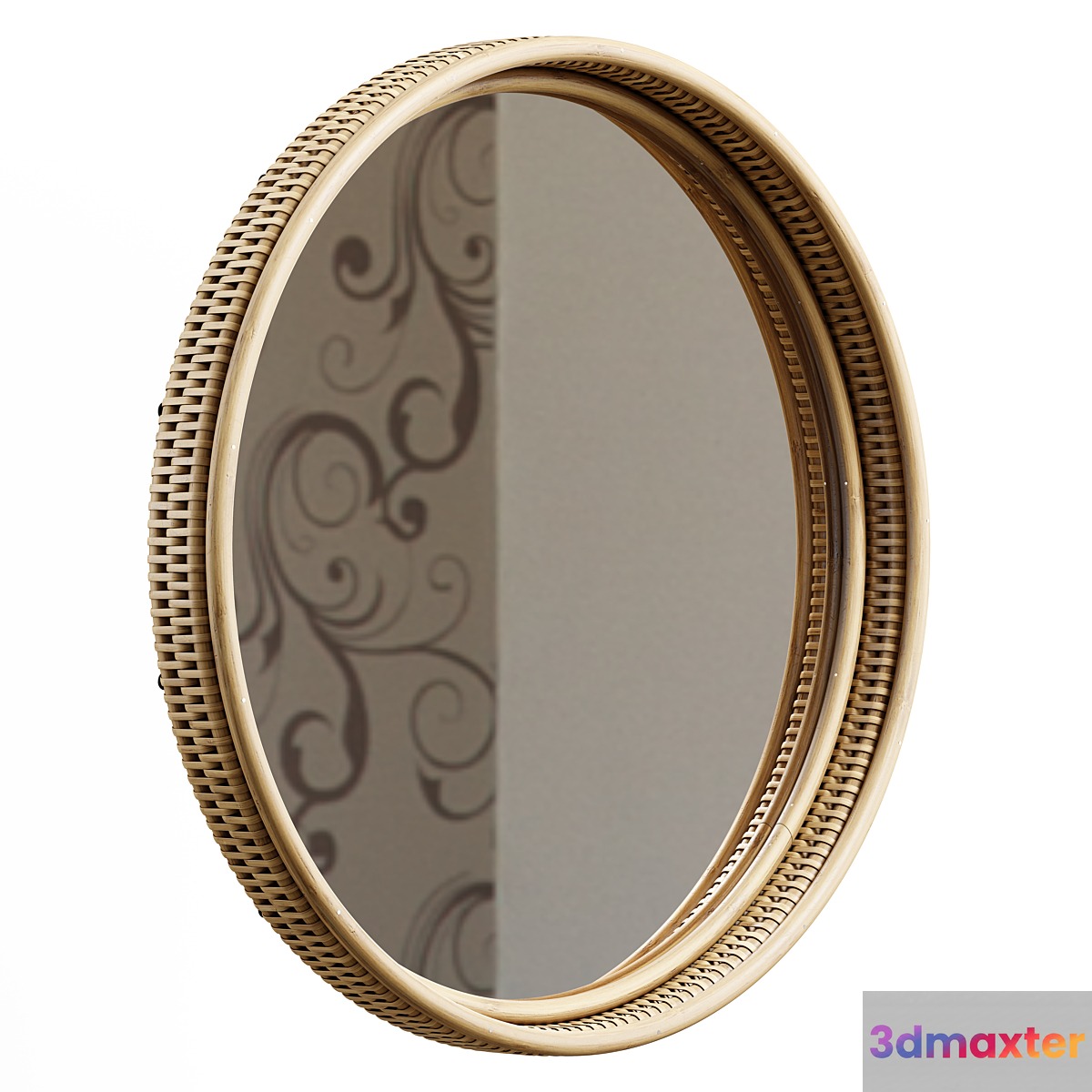 Zara Home - The circular rotang mirror in the frame - Large