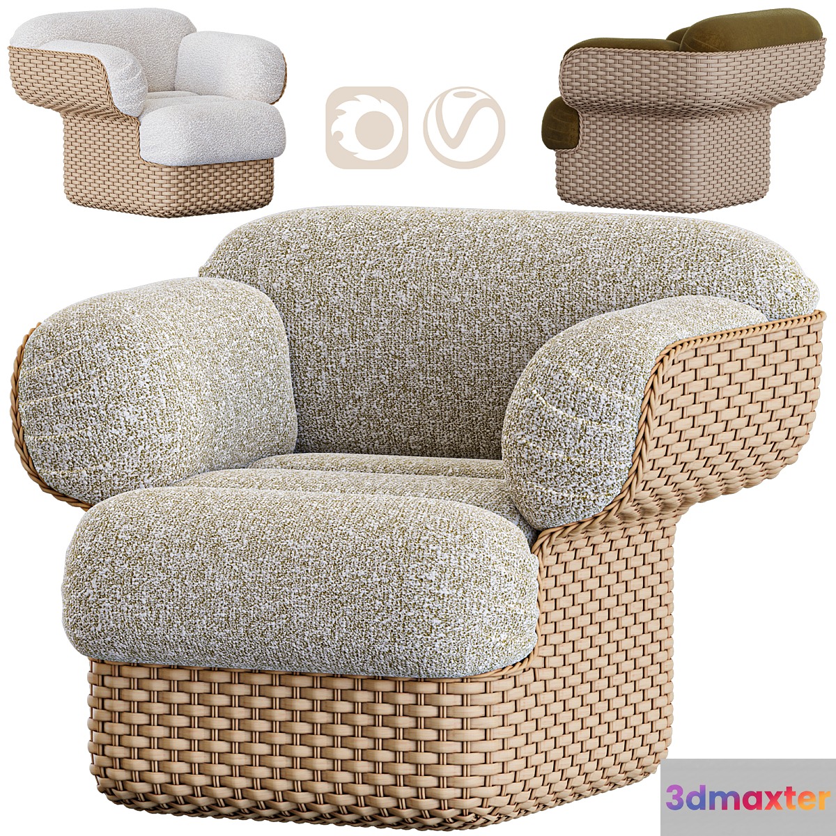 Basket Lounge Chair Gubi - No.2