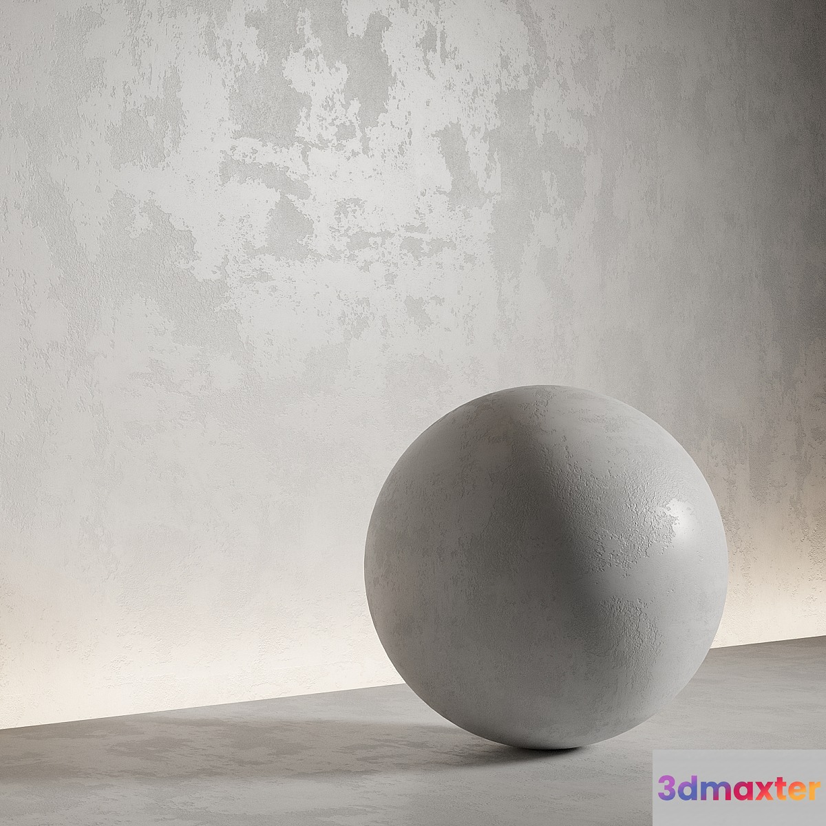 Decorative plaster. Seamless decorative plaster material. 43 - No.2 3D Max