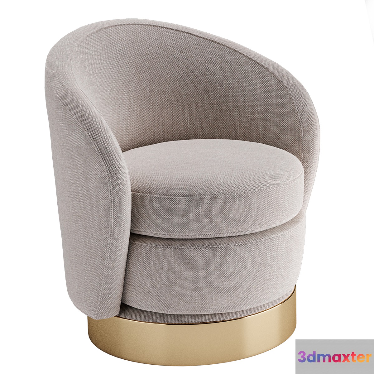 Armchair Napoli Swivel - No.2 3D Max