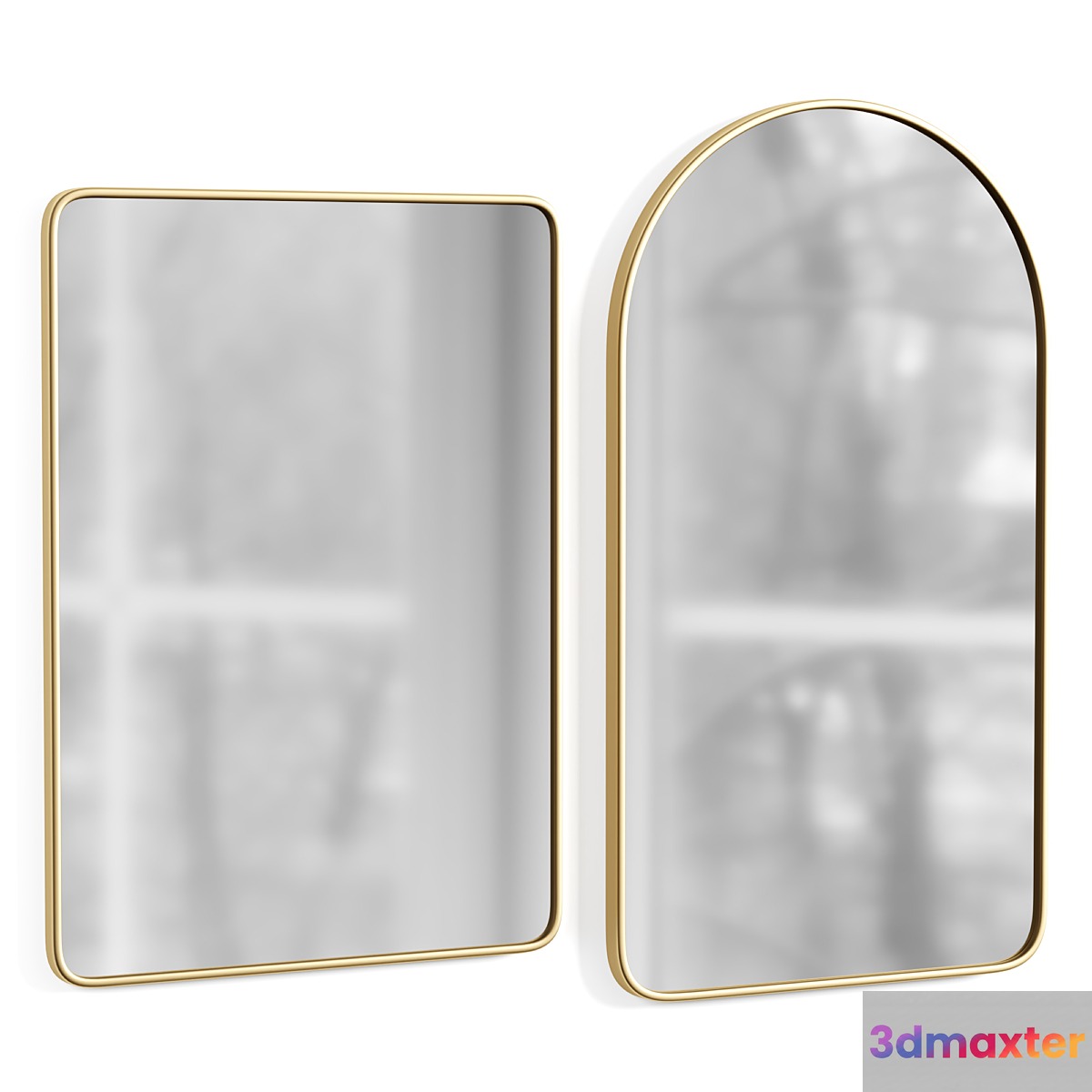 Arched Metal Framed Mirror