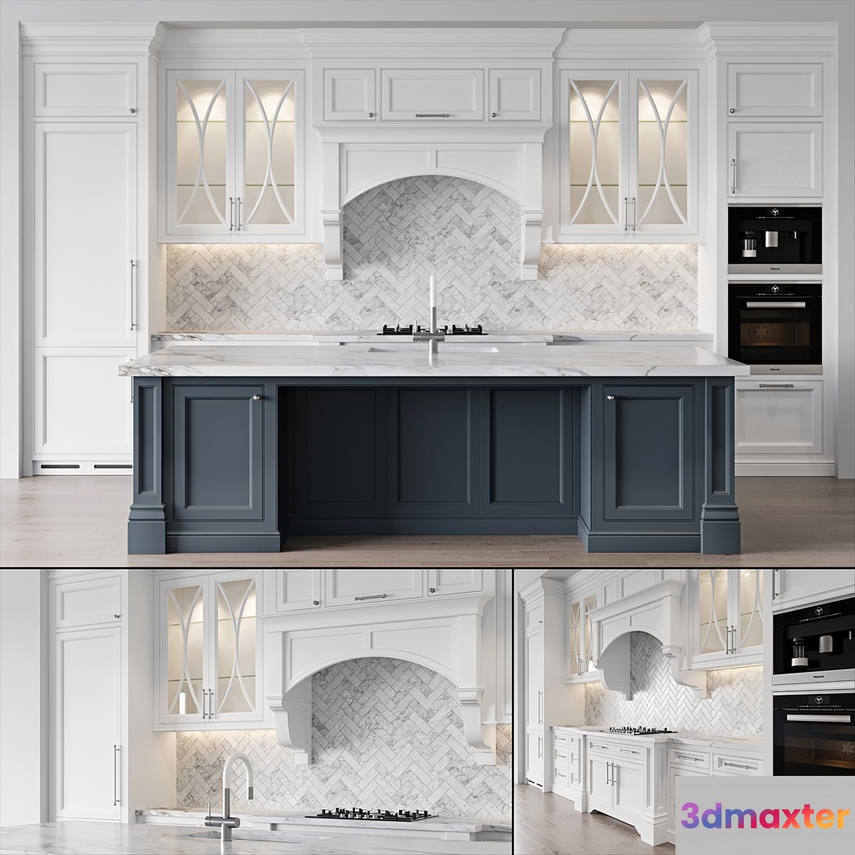Classic kitchen 7 3D Max