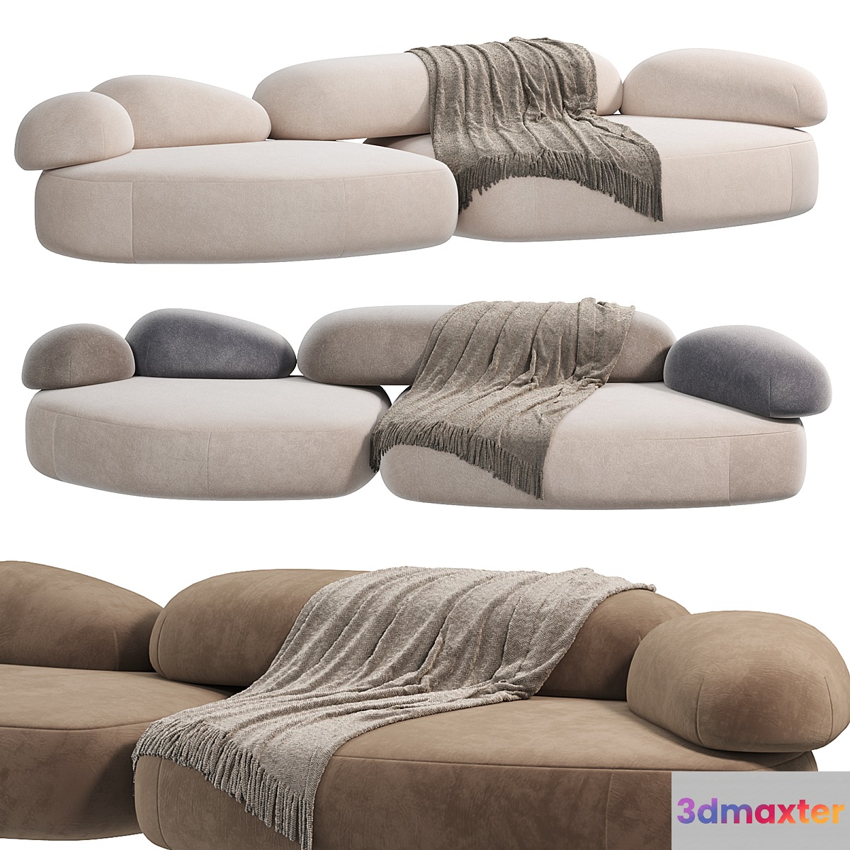 Moroso Pebble Rubble Sofa