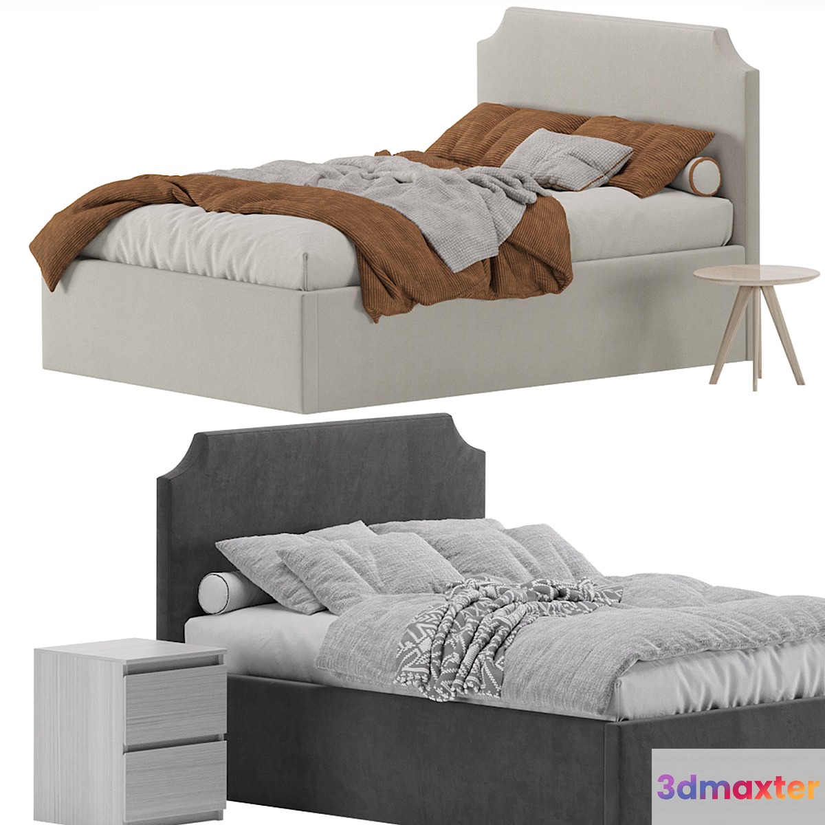 Bed Adona 140 Barhat Gray by Divan.ru - No.2
