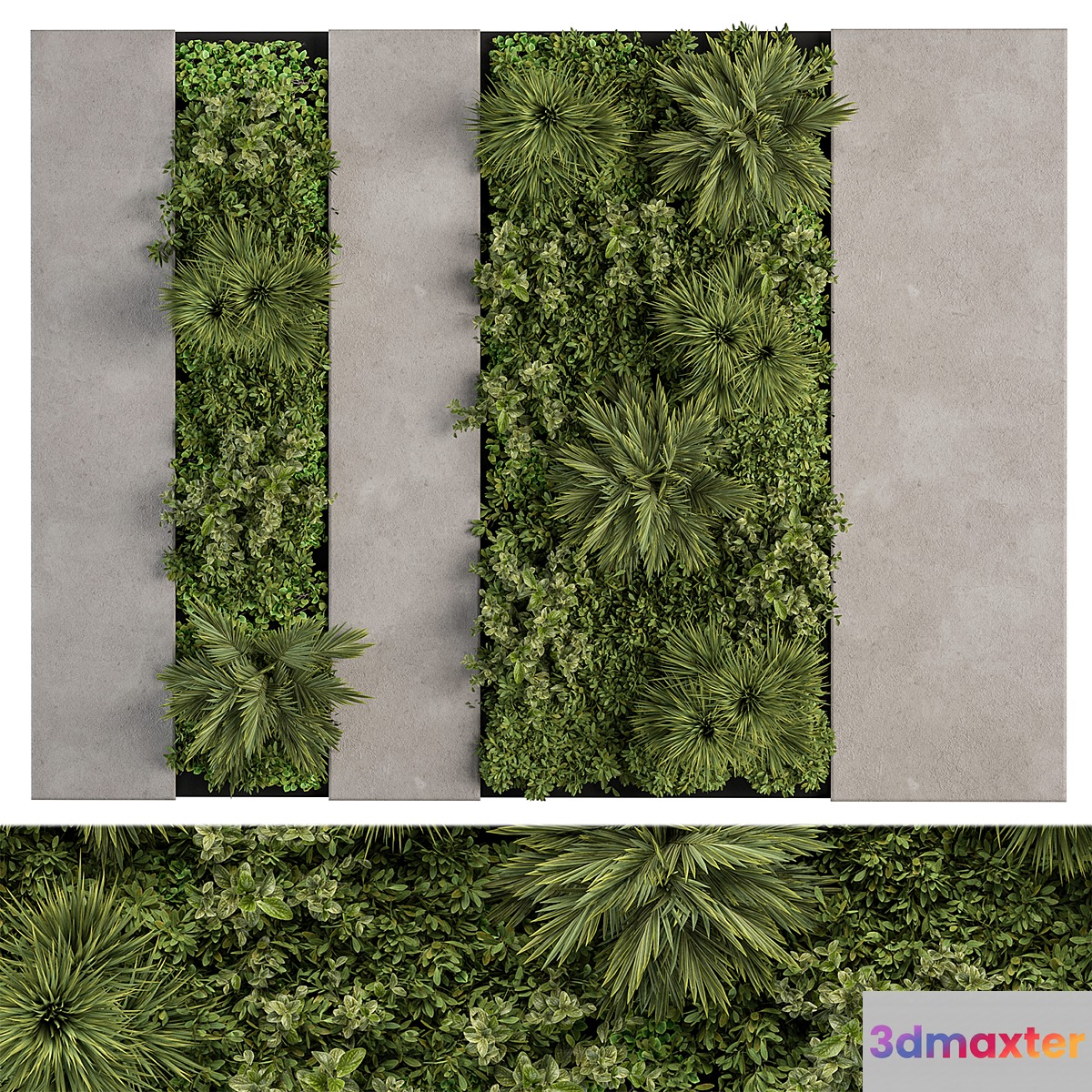 Vertical Garden - Wall Decor 63 3D Max
