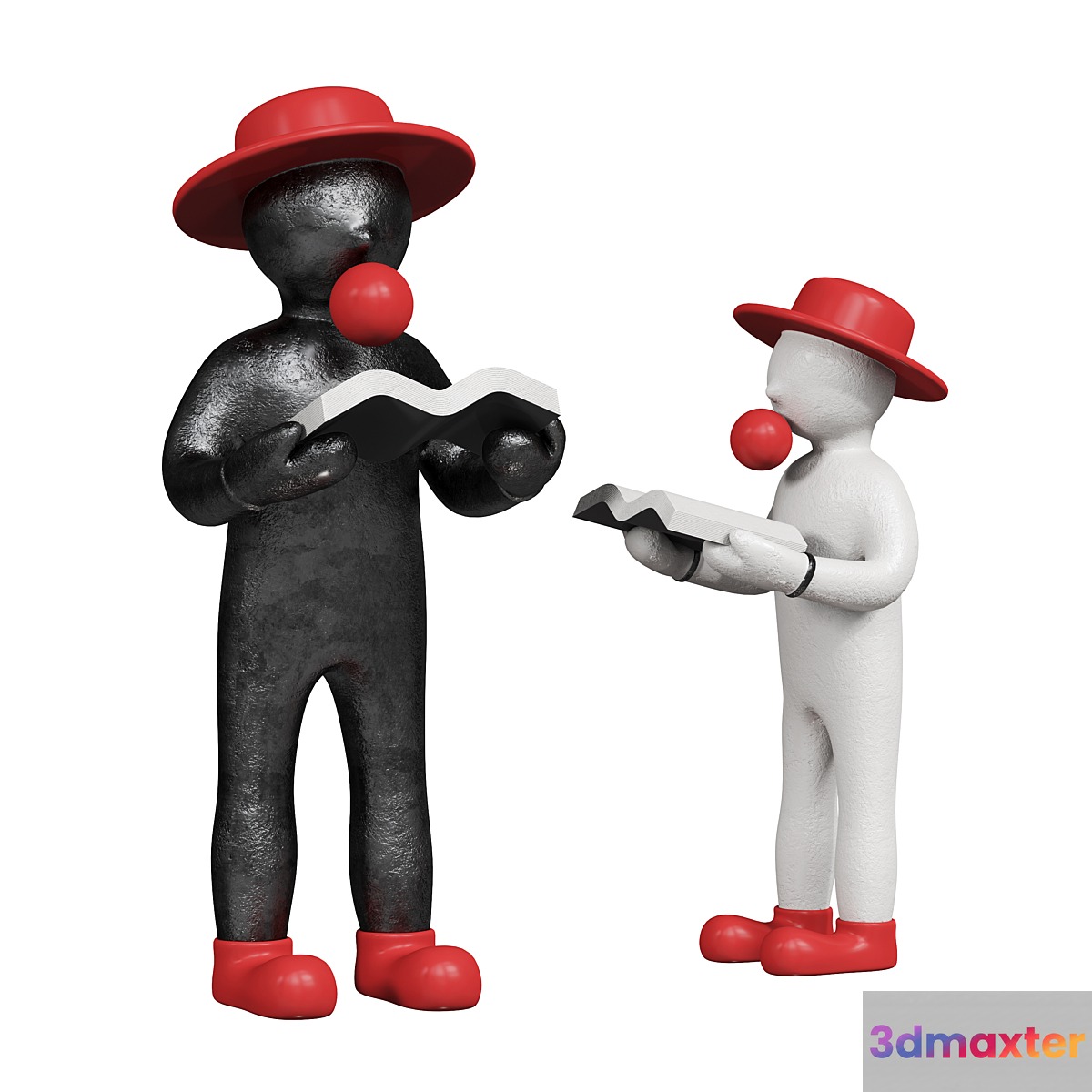 Reading Red Hat Man Decor